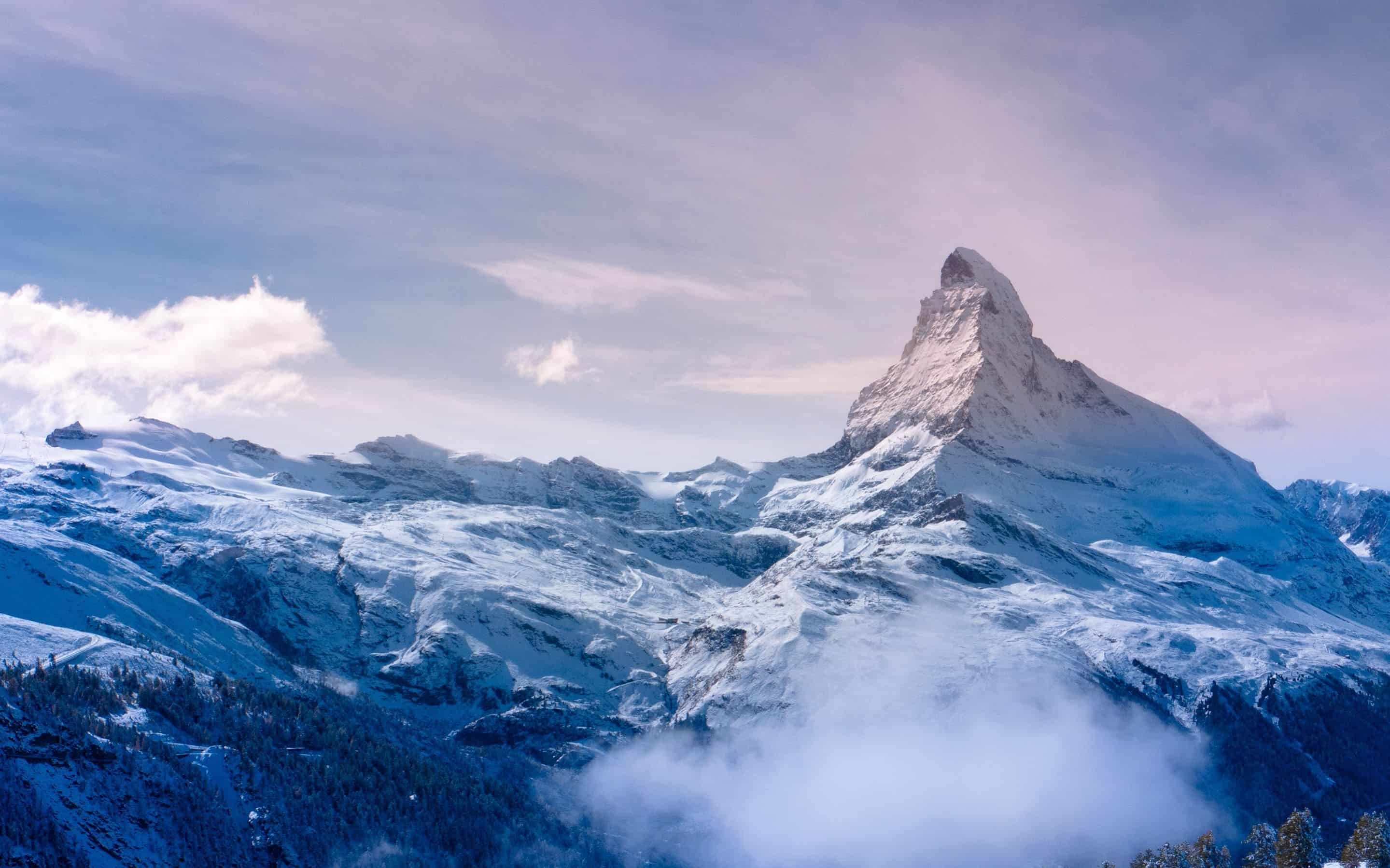 The Alps mountain range